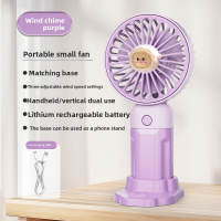 Fans-and-Accessories-Handheld-desktop-fan-cute-cartoon-mini-portable-small-USB-fan-Doll-Purple-2