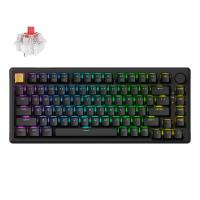 Keychron J2 QMK RGB Hot-Swappable Wireless Black Mechanical Keyboard - Super Red Switches (KBKCKJ2H1)