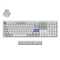 Keychron Q6 HE 8K Wired Magnetic White Keyboard - Ultra-Fast Lime Magnetic Switch (KBKCQ6HWP1)
