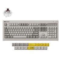 Keychron R6 QMK RGB Retro Hot-Swappable Wireless Mechanical Keyboard - Super Brown Switch (KBKCR6M3)