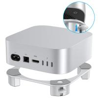 Mac-Accessories-Aluminum-Stand-for-Mac-mini-M4-and-M4-Pro-Cooling-Desktop-Holder-Mount-Convenient-Access-to-Power-Button-Durable-and-Sturdy-Design-8