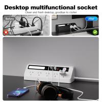 Powerboards-and-Adapters-Powerboard-with-USB-Slots-Fast-Charging-Power-Station-with-Night-Light-Desktop-Power-Strip-1-8M-for-Home-Office-White-6