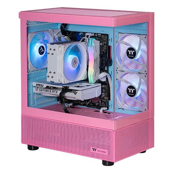 Thermaltake Horizon Elite Intel i5 14400F RTX 5060 1TB SSD 32GB RAM W11H Gaming Desktop PC - Bubble Pink (CA-4Q1-00SAWA-00)