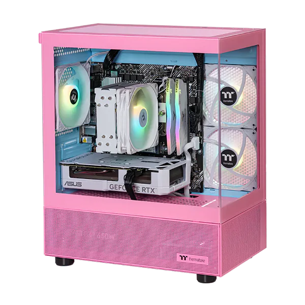 Windowsデスクトップ MACUBE PINK/Ryzen5 5600/RTX2080Super/32G Thermaltake Horizon Prime AMD Ryzen 5 5600 RTX 4060 1TB SSD 16GB