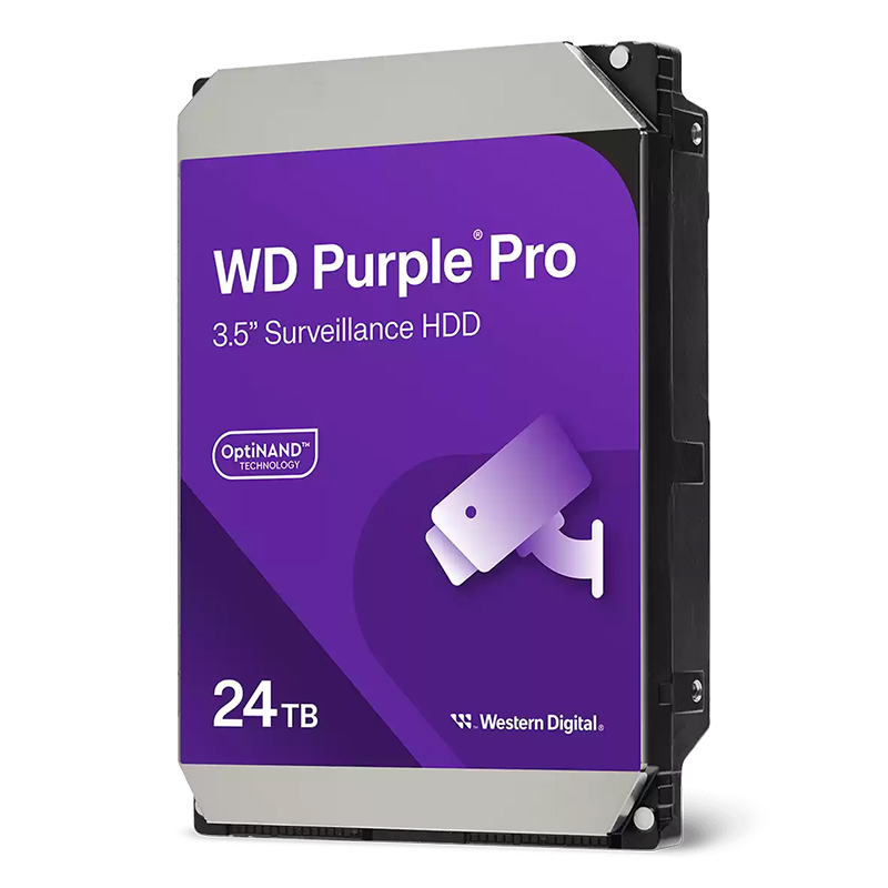 Western Digital 24TB Purple Pro 7200RPM 512MB Cache 3.5in SATA Smart Video Hard Drive (WD241PURP)