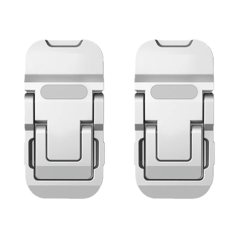 Mini Portable Laptop Metal Stand Riser Desk Keyboard Riser 2pcs - Silver