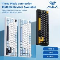 Keyboards-Gasket-Mechanical-Keyboard-75-Wireless-Hot-Swappable-Gaming-Keyboard-with-Five-Layer-Padding-Knob-BT-2-4GHz-USB-C-RGB-Light-Blue-LEOBOG-Reaper-Switch-9