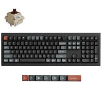 Keychron V6 Ultra 8K Wireless Custom Black Mechanical Keyboard - Keychron Silk POM Switch - Brown (KBKCV6UD3)