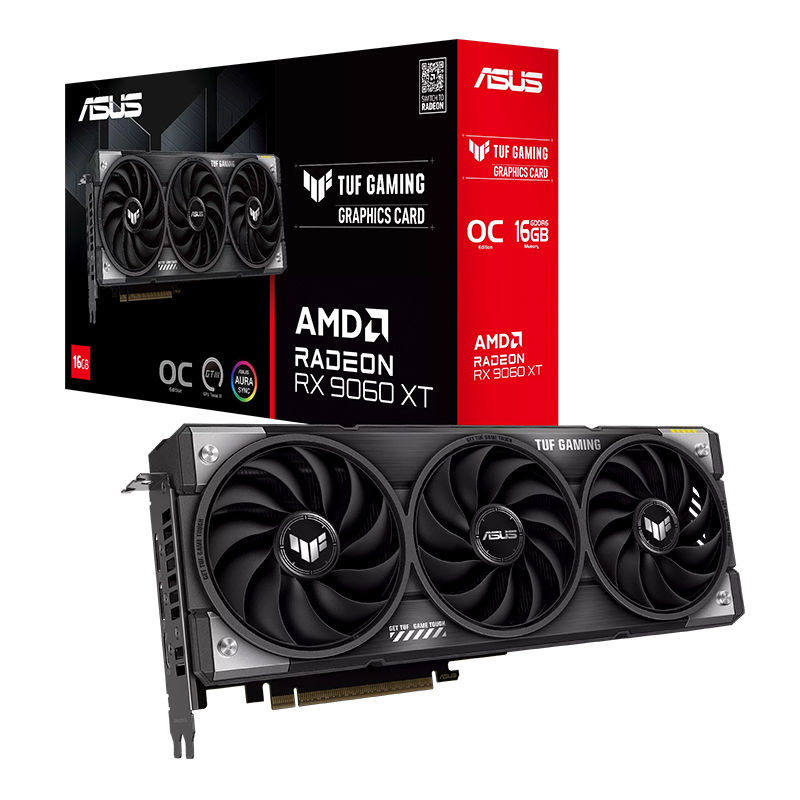 Asus TUF Gaming Radeon RX 9060 XT 16G OC Graphics Card (TUF-RX9060XT-O16G-GAMING)