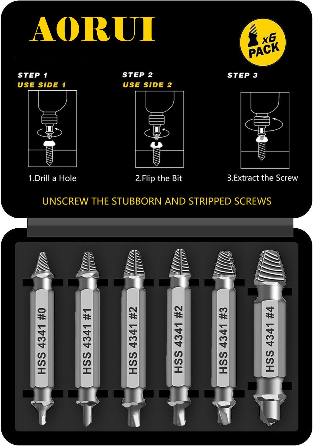 Gifts for Men,Damaged Screw Extractor Set,Fathers Day Gifts for Dad from Daughter Son,Mens Gifts for Dad,Husband,Stripped Screws Nuts & Bolts Drill Bi
