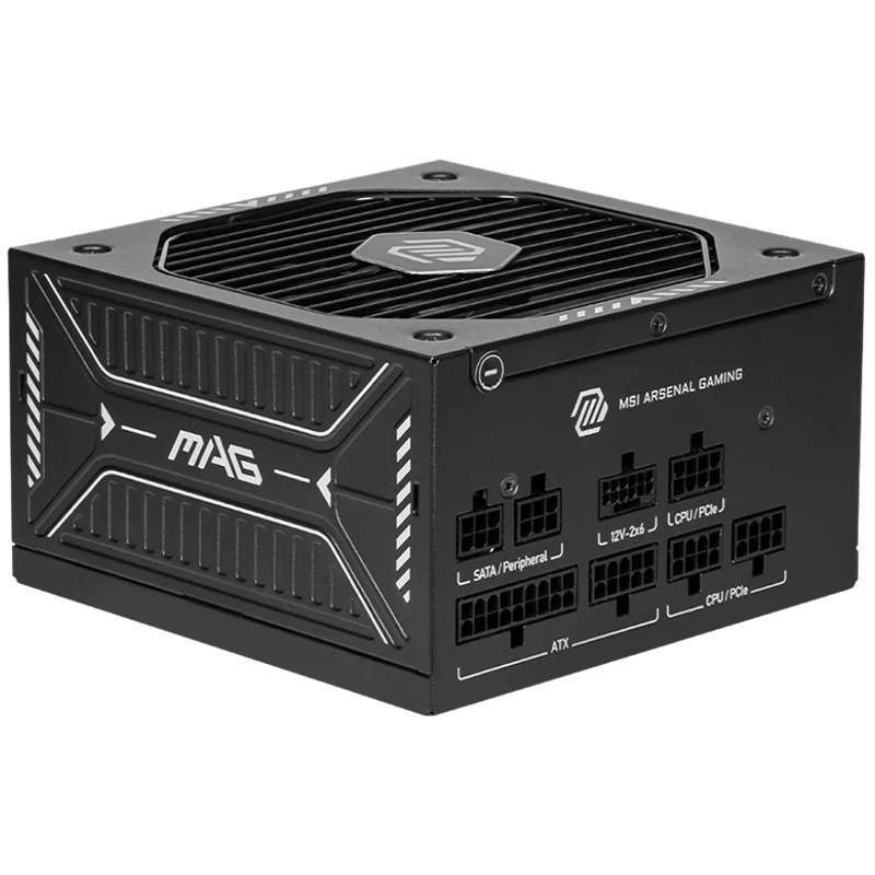 MSI MAG 750W A750GLS PCIE5 80+ Gold ATX Power Supply (MAG A750GLS PCIE5)