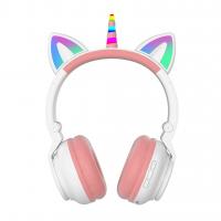 Headphones-Head-mounted-Unicorn-Cartoon-LED-Luminous-Stereo-Bluetooth-Headset-STN-27-White-3
