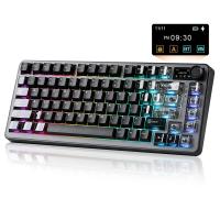 Keyboards-YUNZII-B75-PRO-MAX-QMK-VIA-Knob-TFT-Screen-Wireless-Black-Mechanical-Keyboard-Cocoa-Cream-V2-Linear-Switch-KBYZB75MAXBKCC-1