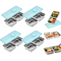 Kitchenware-Stainless-Steel-Snack-Containers-4-Pack-Double-Compartment-Leak-Proof-Food-Storage-Containers-with-Lid-Dishwasher-Microwave-Safe-2