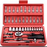 Outdoor-Tools-46-Pieces-1-4-inch-Drive-Socket-Ratchet-Wrench-Set-with-Bit-Socket-Set-Metric-and-Extension-Bar-for-Auto-Repairing-and-Household-with-Storage-Case-13