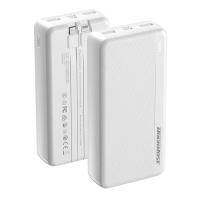 Rockrose PowerLink 20 Nova 20000mAh 20W PD and 22.5W Quick Charge Power Bank - White (RRPB86W)