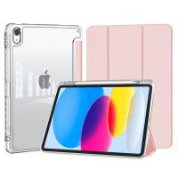 Case for iPad Pro 12.9 Inch (6th/5th/4th/3rd Generation, 2022/2021/2020/2018) - Pencil Holder + Auto Sleep/Wake + Camera Protection Pink