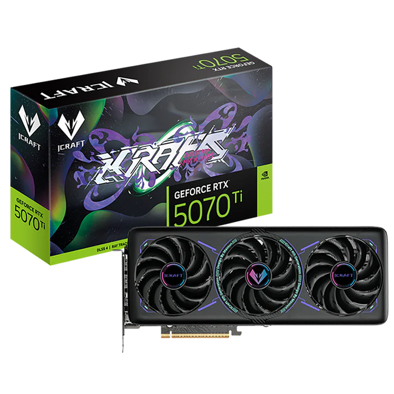 MAXSUN iCraft GeForce RTX 5070 Ti OC 16G Graphics Card (MS-RTX5070Ti-iCraft-OC16G-T1)