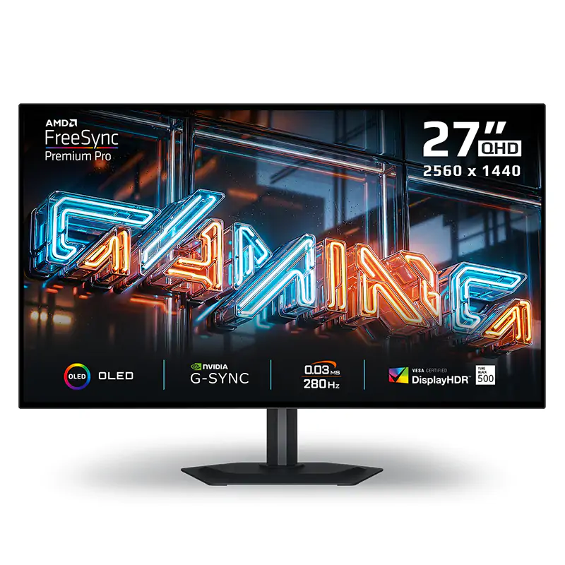 Gigabyte 27in WOLED 280Hz G-Sync Gaming Monitor (MO27Q28G) - Umart