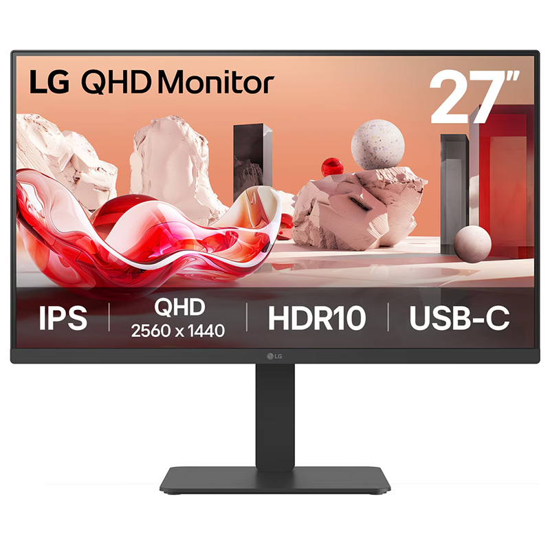 LG 27in QHD 100Hz IPS Monitor (27BA65QB-B)