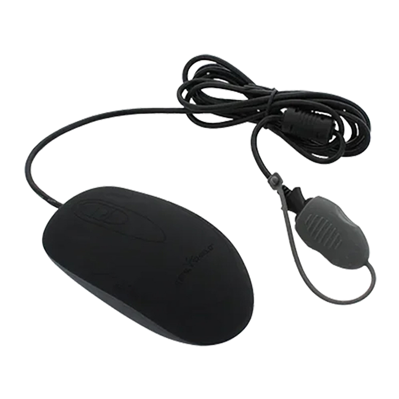 Seal Shield Seal Silk Waterproof Silicone Wired Mouse - Black (SSM3)