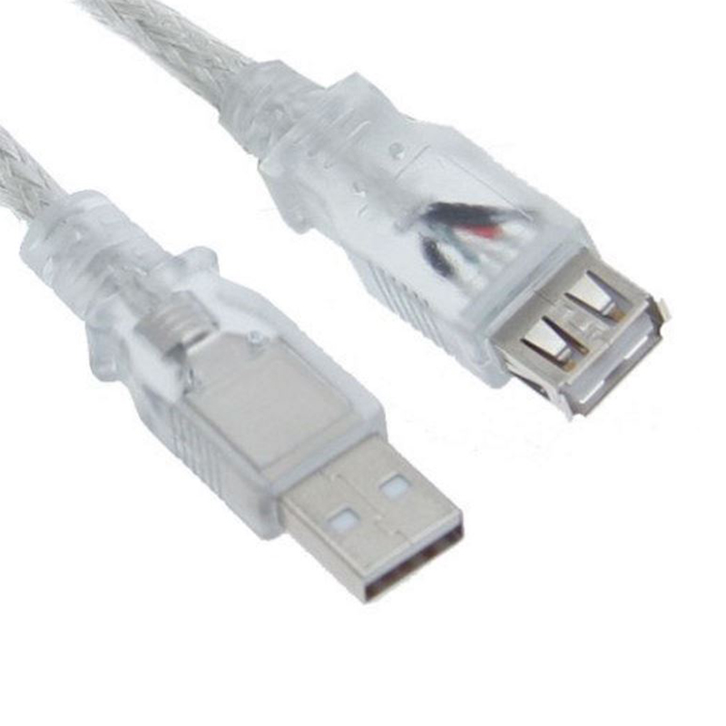 Astrotek USB 2.0 Type A Male to Type A Female Transparent Extension Cable - 3m (AT-USB2-AA-3M)
