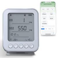 Portable CO2 Detector - Camping Car Carbon Dioxide Monitor with Temperature, Humidity & Pressure Sensor - Outdoor Air Quality Tester for Camping Hikin