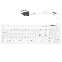 Keyboards-Seal-Shield-Seal-Flex-Silicone-Flexible-Waterproof-Wired-Membrane-Keyboard-with-Quick-Connect-USB-Cable-White-SSWF106-4