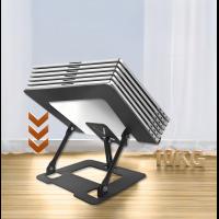 Laptop-Accessories-2-in-1-Foldable-Laptop-Stand-with-Phone-Holder-Ergonomic-Adjustable-Computer-Riser-for-Desk-Carbon-Steel-Desktop-Stand-for-10-15-6-Laptops-Black-8