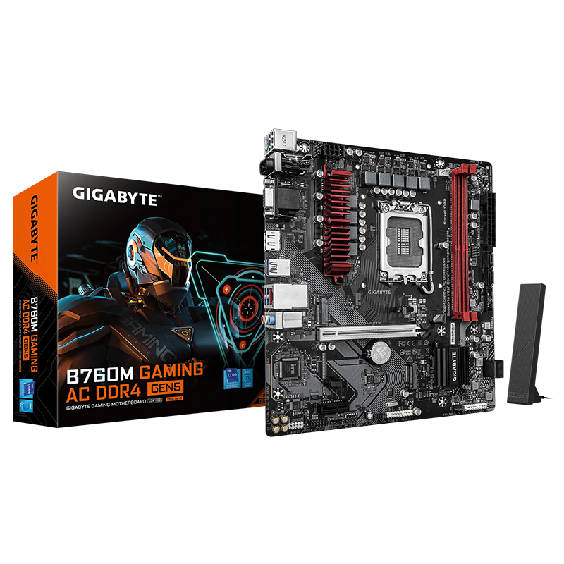 Gigabyte B760M Gaming AC DDR4 GEN5 LGA 1700 mATX Motherboard (B760M G AC D4 GEN5)