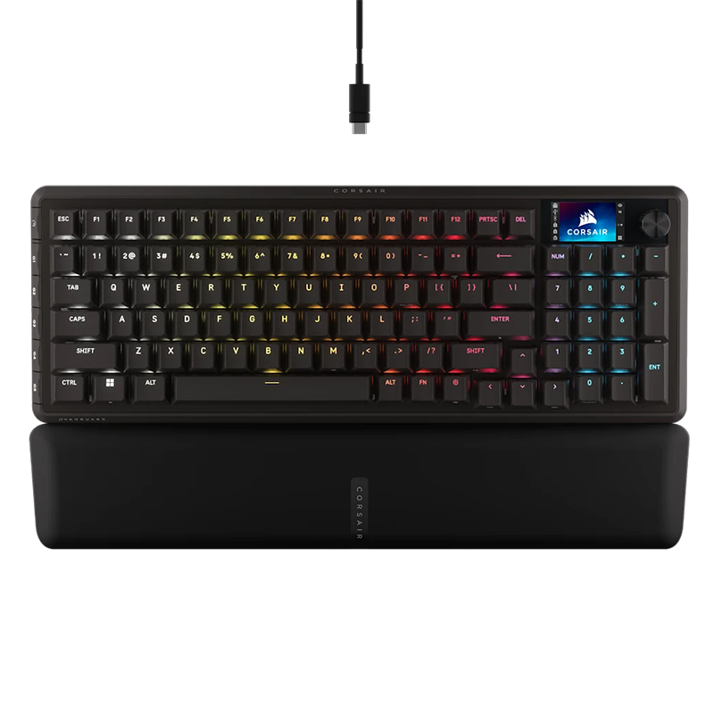 Corsair VANGUARD PRO 96 Hall Effect Wired Black Mechanical Gaming Keyboard with MGX V2 Switch (CH-91E911G-NA)