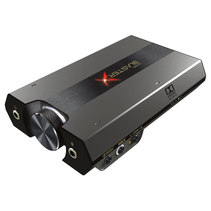 Creative Sound BlasterX G6 USB C 7.1 HD External Console Gaming DAC Amp Sound Card (70SB177000003)