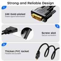 Cables-HDMI-to-DVI-D-24-1-Cable-3m-Bi-Directional-Male-to-Male-Adapter-Cord-1080P-Full-HD-for-Monitor-Laptop-PC-PS4-PS3-Projector-and-TV-Box-VELORICA-19