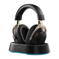MCHOSE V9 Turbo+ Wireless RGB Gaming Headset with Magnetic Charging Station - Black Gold (HSMCV910)