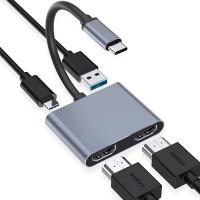 USB-Hubs-Generic-4-In-1-USB-C-to-2xHDMI-USB-3-0-100W-PD-with-USB-C-to-HDMI-Splitter-ADC-4IN1-HDMI-2