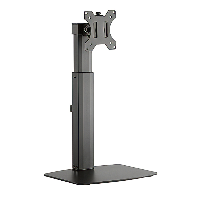 Brateck Single Free Standing Screen Pneumatic Vertical Lift Monitor Stand for 17in to 32in 7Kg Flat and Curved Monitors (LDT-22T01)