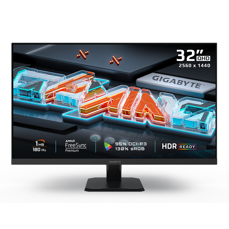 Gigabyte 31.5in QHD SS IPS Edge 180Hz FreeSync Gaming Monitor (GS32QA)