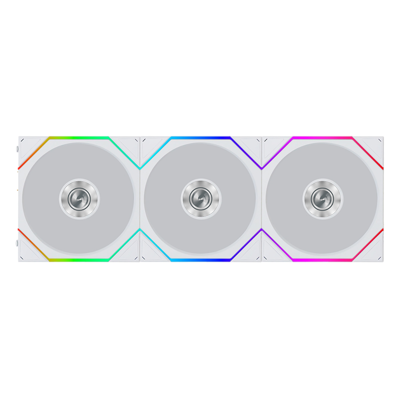 Lian Li Uni Fan TL Flex 2.4GHz Wireless 120mm ARGB Fan 3 Pack - White (12TL1F3W)
