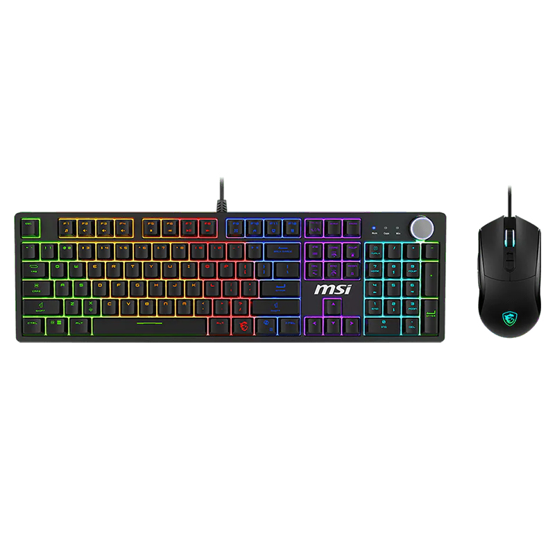 MSI Forge GK320 RGB Mechanical Combo Keyboard and Mouse - Red US (FORGE GK320 COMBO RED US)