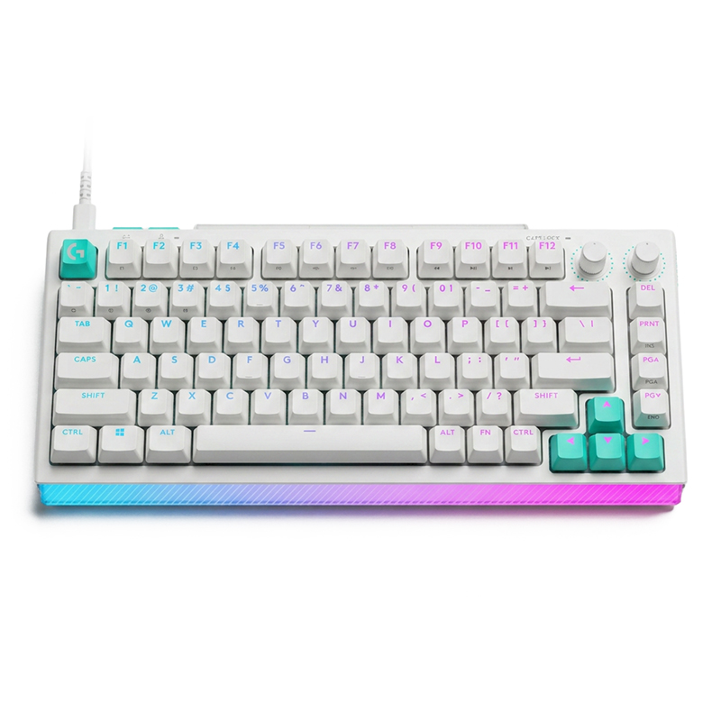 Logitech G G512 X 75 TMR Analog Mechanical Gaming Keyboard - White (920-013962)