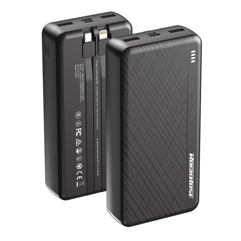Rockrose PowerLink 20 Nova 20000mAh 20W Quick Charge Power Bank - Black (RRPB86)