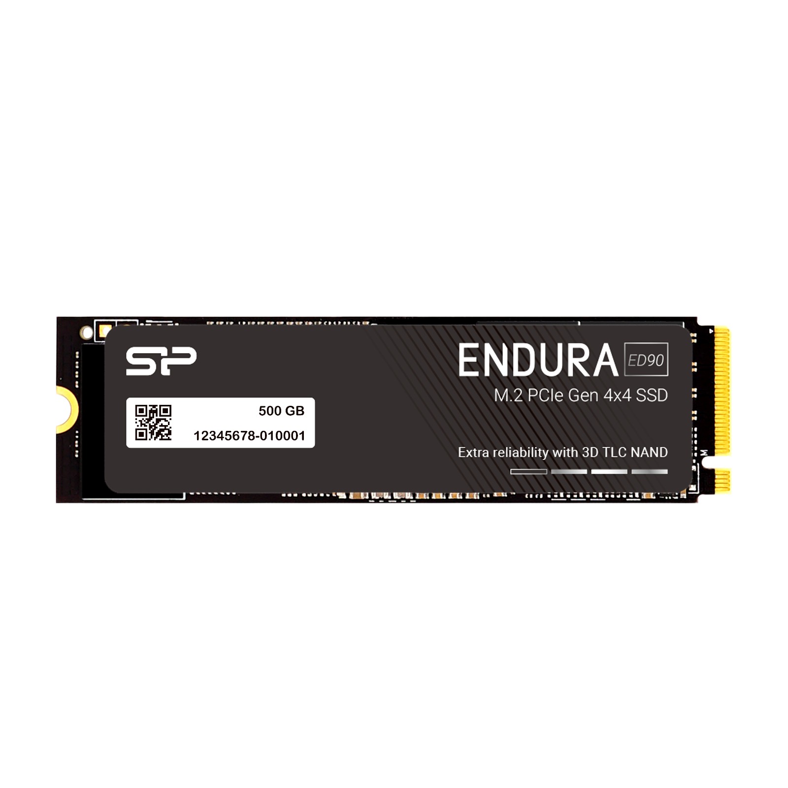 Silicon Power ED90 Endura 500GB 3D TLC NAND, High Endurance Grade, 5000MB/s Gen4x4 M.2 2280, Internal SSD for Laptop / PC - SP500GBP44ED9005