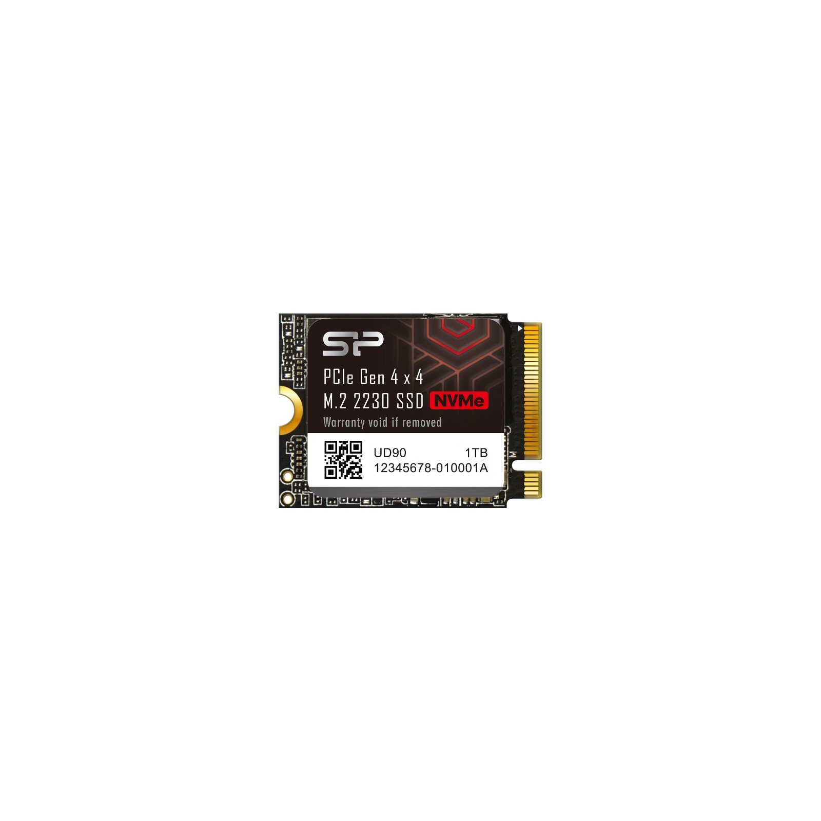 Silicon Power UD90 1TB NVMe PCIe 4.0 M.2 SSD Read speeds 4900MB/s, 3D NAND M.2 2230 Internal SSD for Desktop Laptop - SP01KGBP44UD9007