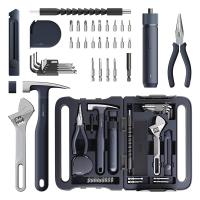 HOTO 40PC Household Tool Kit with Electric Screwdriver 14 Tools and 26 Accessories (HFE0027GL)