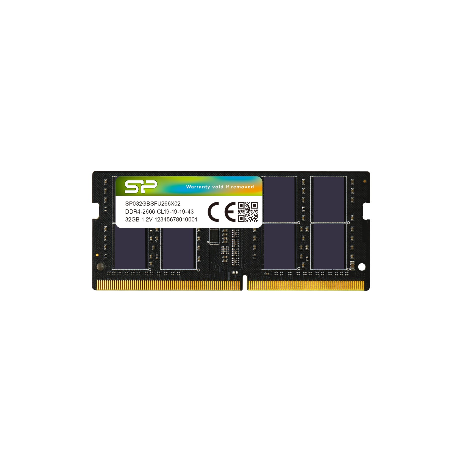 Silicon Power 32GB (1x32GB) 2666MT/s CL22 DDR4 SODIMM Laptop RAM - SP032GBSFU266X02