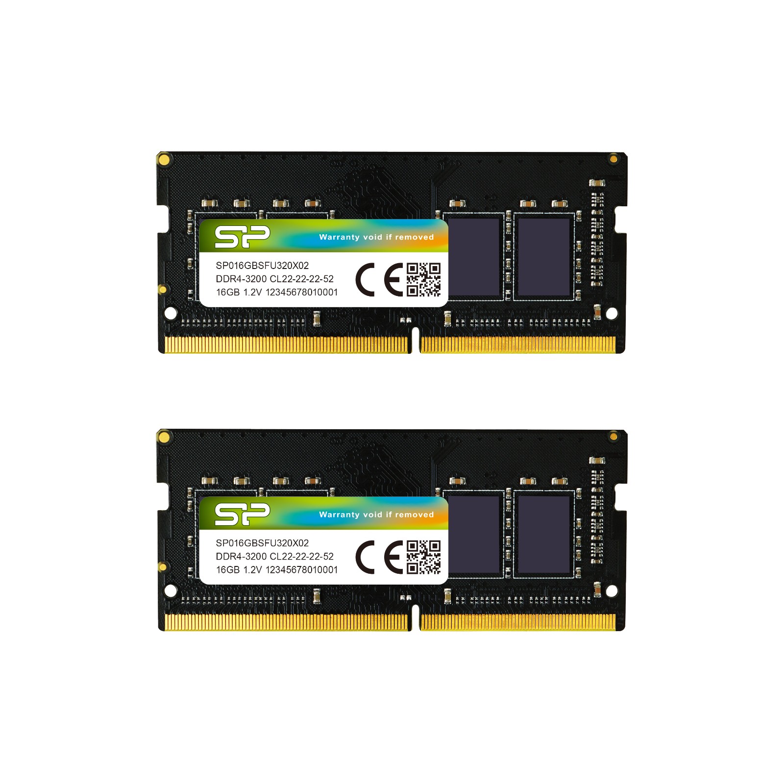 Silicon Power 32GB (2x16GB) 3200MT/s CL22 DDR4 SODIMM Laptop RAM - SP032GBSFU320X22