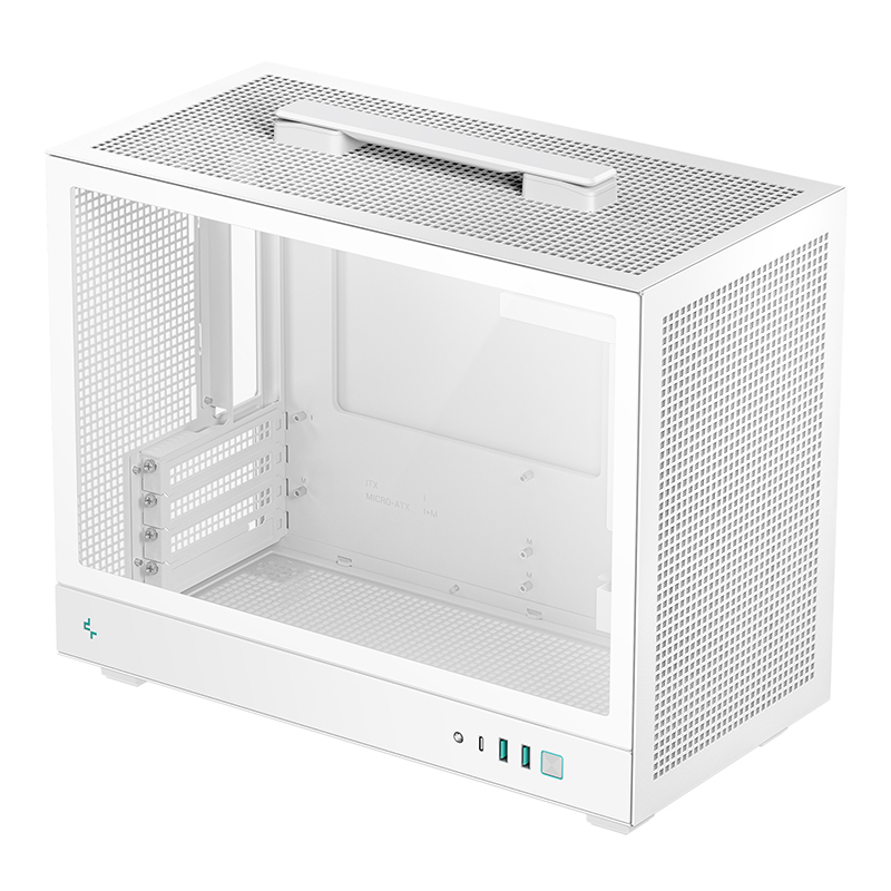 Deepcool CH160 PLUS Portable mATX Compact Case - White (R-CH160-WHNGM0-G)