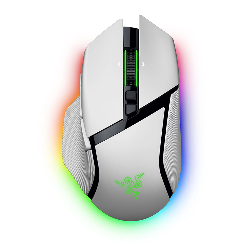 Razer Basilisk V3 Pro 35K Wireless Ergonomic RGB Gaming Mouse - White (RZ01-05240200)