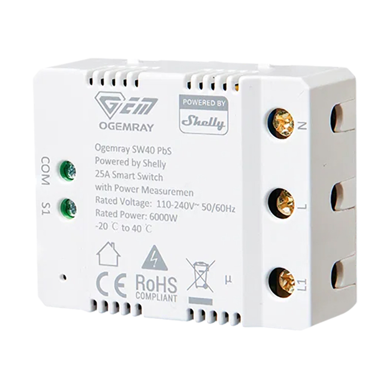 Shelly 25 Amp Ogemray Smart Relay (SH-OMG25AMP)