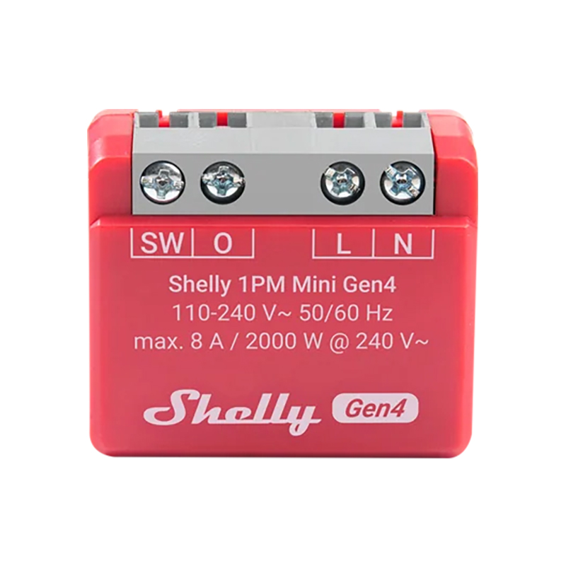 Shelly 1PM Mini Gen4 Smart Switch with Power Monitoring (SH-SHELLY1PM-MG4)